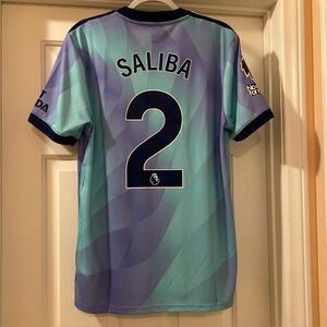 Adidas Arsenal FC Saliba Player Issue EPL Third Jersey